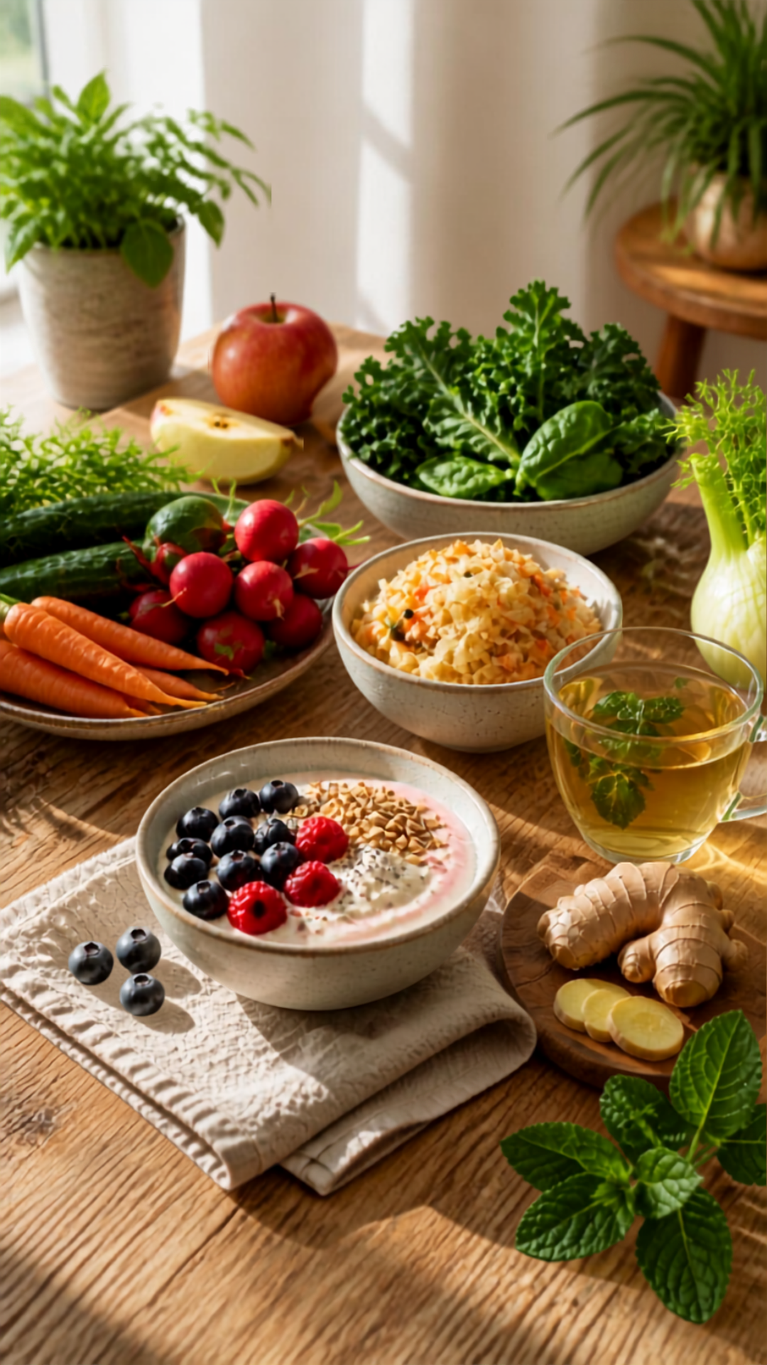 Healthy food and Ayurvedic lifestyle
